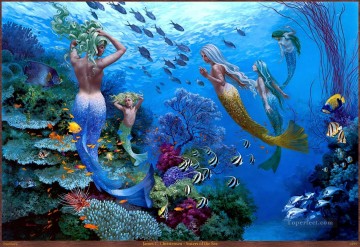  fantastischen Malerei - Schwestern des Meeres fantastische